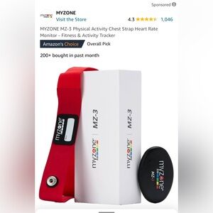 myzone MZ-3 heart rate monitor